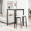 VidaXL vidaXL Bar Table White 80 x 80 x 105 cm Solid Pine Wood 4