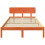 VidaXL vidaXL Bed Frame with Headboard Wax Brown 120 x 200 cm Solid Pine Wood 4