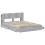 VidaXL vidaXL Bed Frame with Storage Grey Sonoma 140 x 200 cm Engineered Wood 5