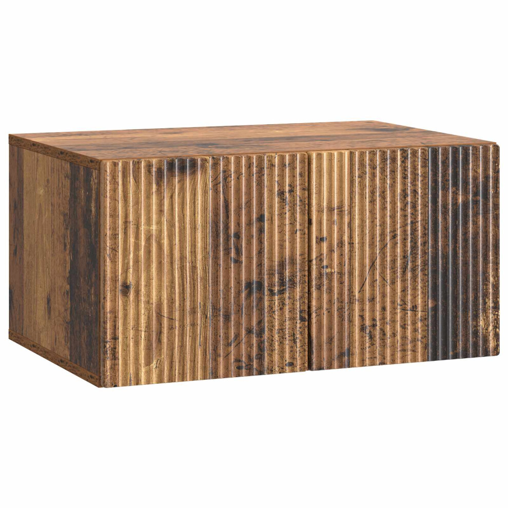 Vidaxl Wall-Mounted Tv Cabinet Wall-Mounted Old Wood 59.5 X 41 X 30 Cm