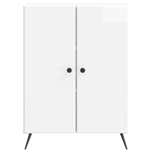 VidaXL vidaXL Sideboard High Gloss White 66 x 34.5 x 90 cm Engineered Wood 2