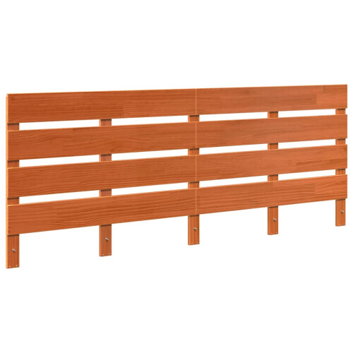 VidaXL vidaXL Headboard Wax Brown 200.5 x 3 x 80 cm Solid Pine Wood 2