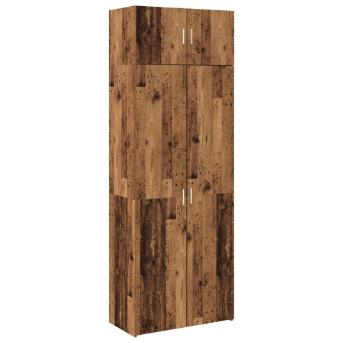 VidaXL vidaXL Storage Cabinet 3 pcs Old Wood 2