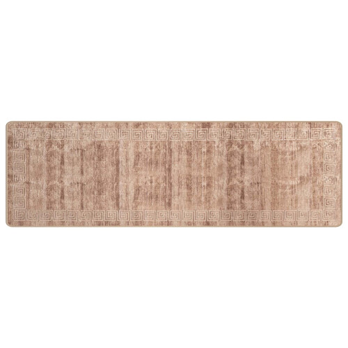 VidaXL vidaXL Rug Runner MARSA White 80 x 400 cm Polyester and PVC 2