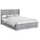 VidaXL vidaXL Bed Frame with Storage and Headboard Grey Sonoma 2
