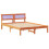 VidaXL vidaXL Bed Frame with Headboard Wax Brown 135 x 190 cm Solid Pine Wood 3
