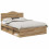 VidaXL vidaXL Bed Frame Artisian Oak 150 x 200 cm Solid Pine Wood 3