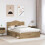VidaXL vidaXL Bed Frame Artisian Oak 150 x 200 cm Solid Pine Wood 4
