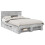 VidaXL vidaXL Bed Frame Concrete Grey 150 x 200 cm Engineered Wood 2