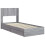 VidaXL vidaXL Bed Frame with Storage and Headboard Grey Sonoma 90 x 200 cm 4