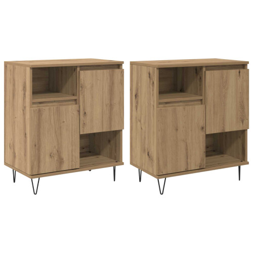 VidaXL vidaXL Sideboard 2 pcs Artisan Oak 60 x 35 x 70 cm 1