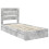 VidaXL vidaXL Storage Bed Concrete Grey 90 x 190 cm Engineered Wood 4