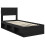 VidaXL vidaXL Bed Frame with Headboard Black 75 x 190 cm Solid Pine Wood 5