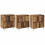 VidaXL vidaXL Sideboards 3 pcs Old Wood 2