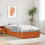 VidaXL vidaXL Ottoman Bed Frame Wax Brown 90 x 190 cm Solid Pine Wood 4