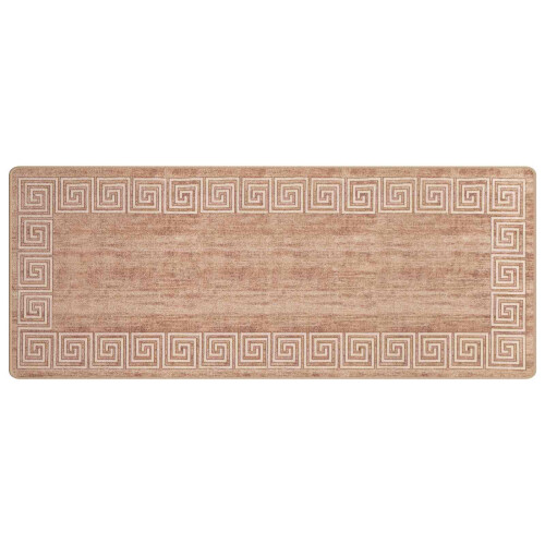 VidaXL vidaXL Rug Runner MARSA White 100 x 250 cm Polyester and PVC 1
