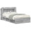 VidaXL vidaXL Headboard Cabinet with Storage Grey Sonoma Engineered Wood 3