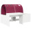 VidaXL vidaXL Bed Frame with Tunnel 3 pcs White and Red Engineered Wood 2