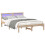 VidaXL vidaXL Bed Frame with Headboard Brown 120 x 200 cm Solid Pine Wood 4