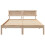 VidaXL vidaXL Bed Frame with Headboard Brown 120 x 200 cm Solid Pine Wood 3
