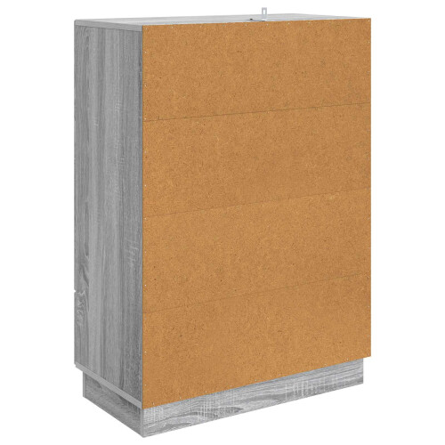 VidaXL vidaXL Sideboard Grey Sonoma 66 x 34.5 x 92 cm Engineered Wood 2
