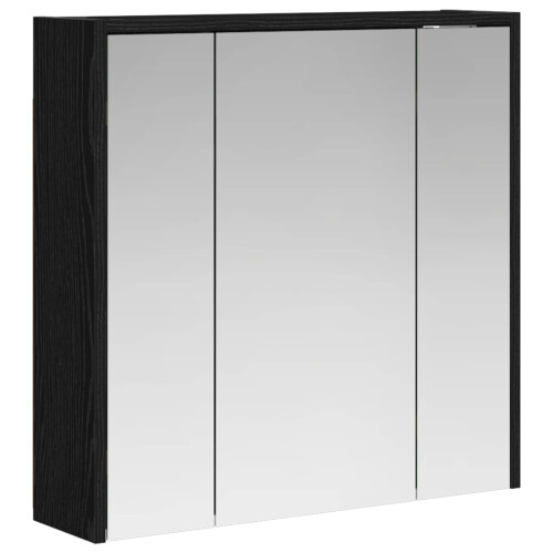 VidaXL vidaXL Badezimmerspiegelschrank Schwarz Eichen-Optik 1