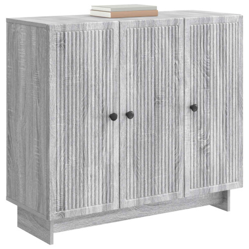 VidaXL vidaXL Sideboard Grey Sonoma 89 x 34.5 x 80 cm Engineered Wood 1