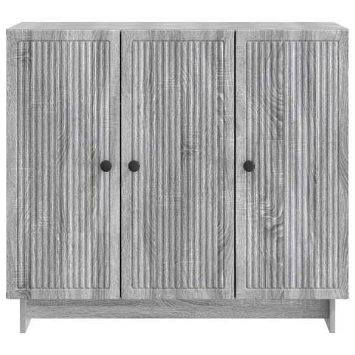 VidaXL vidaXL Sideboard Grey Sonoma 89 x 34.5 x 80 cm Engineered Wood 2