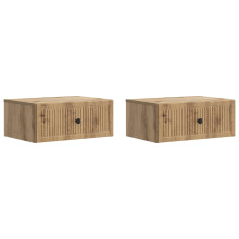 vidaXL Bedside Cabinet with Drawer 2 pcs Artisan Oak 49 x 34.5 x 20 cm