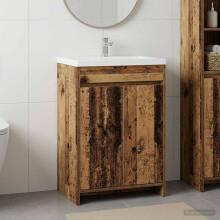 vidaXL Badunterschrank Altholz 56 x 37,5 x 81 cm Holzwerkstoff