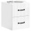 VidaXL vidaXL Wall-Mounted Bedside Cabinet with Drawer 2 pcs High Gloss White 2