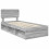 VidaXL vidaXL Bed Frame Grey Sonoma 90 x 190 cm Solid Pine Wood 4