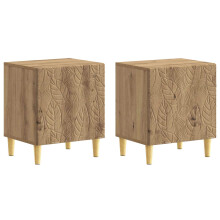 vidaXL Bedside Table 2 pcs Artisan Oak 43 x 34.5 x 50 cm