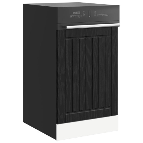 VidaXL vidaXL Dishwasher Panel LUCCA Black Oak 45 x 1.5 x 57 cm 2