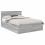 VidaXL vidaXL Bed Frame Grey Sonoma 150 x 200 cm Engineered Wood 4