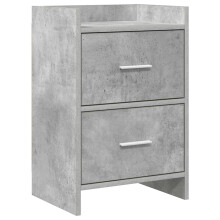 vidaXL Bedside Tables Concrete Grey 40 x 30 x 60 cm Engineered Wood