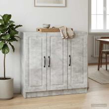 vidaXL Sideboard Concrete Grey 89 x 34.5 x 77 cm Engineered Wood