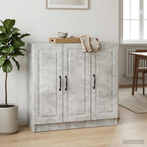 VidaXL vidaXL Sideboard Concrete Grey 89 x 34.5 x 77 cm Engineered Wood