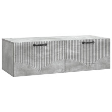 vidaXL Wall-Mounted TV Cabinet Concrete Grey 98 x 41 x 30 cm