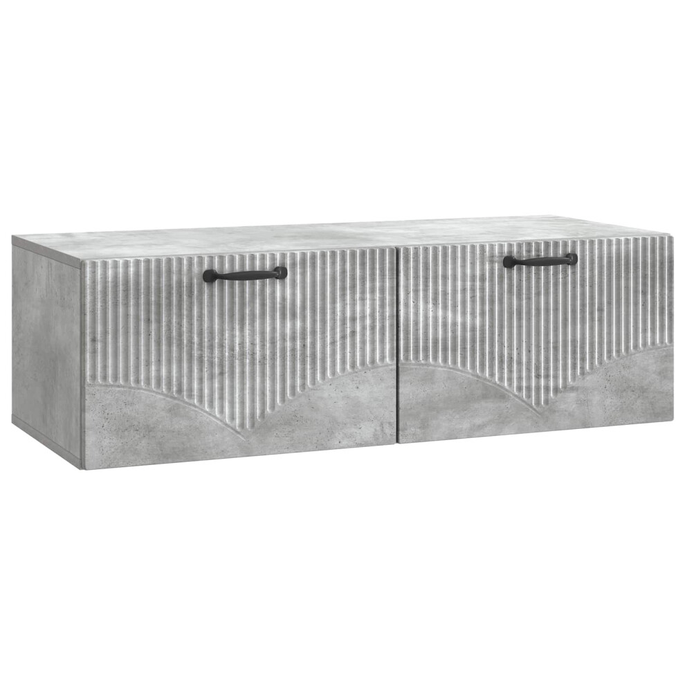 Vidaxl Wall-Mounted Tv Cabinet Concrete Grey 98 X 41 X 30 Cm
