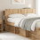 VidaXL vidaXL Headboard Cabinet with Storage Artisan Oak Engineered Wood 1