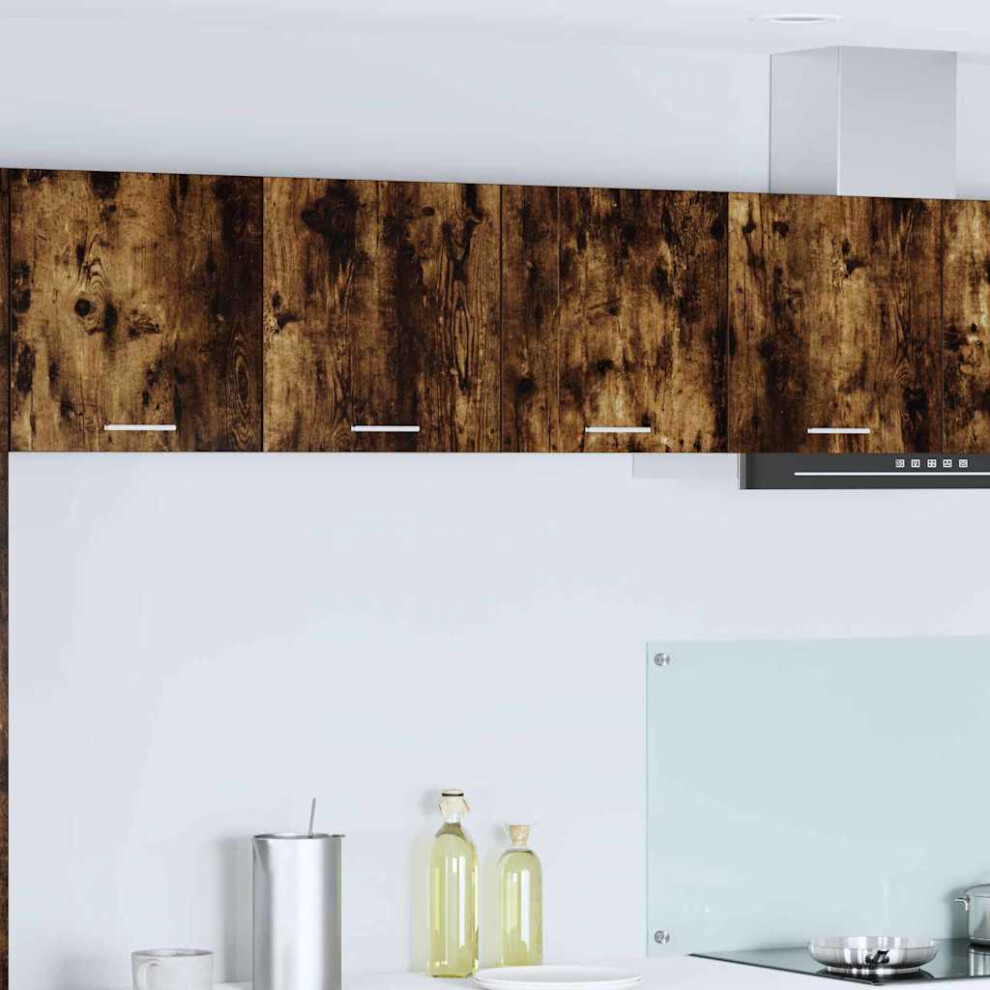 Vidaxl Hanging Cabinet Smoked Oak 80 X 31 X 40 Cm Engineered Wood