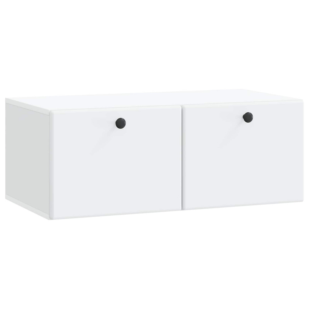 Vidaxl Wall-Mounted Tv Cabinet 78.5 X 41 X 30 Cm White Engineered Wood