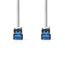 Síťový kabel CAT6a | S/FTP | RJ45 samec | RJ45 samec | 20,0 m | Bez háčků | Kulatý | LSZH | Šedá | Označení
