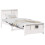 VidaXL vidaXL Bed Frame with Headboard White 90 x 190 cm Engineered Wood 3