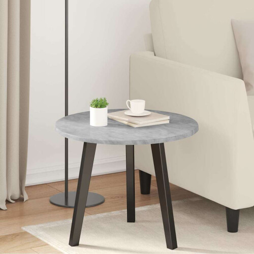 VidaXL vidaXL Table Top Concrete grey Ø 50 x 1.5 cm Engineered Wood