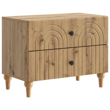 vidaXL Bedside Cabinet Artisan Oak 62 x 34.5 x 48 cm Engineered Wood