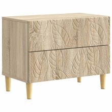 vidaXL Bedside Table Sonoma Oak 62 x 34.5 x 48 cm Engineered Wood