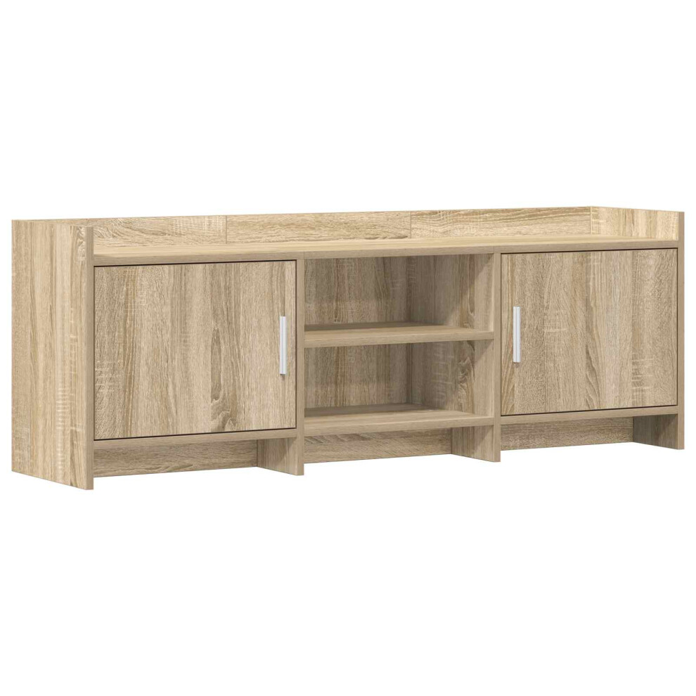 Vidaxl Tv Cabinet 130 X 33 X 47 Cm Sonoma Oak Engineered Wood