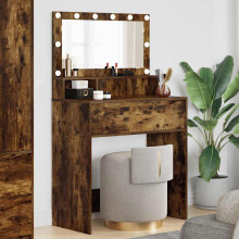 vidaXL Bedroom Dressing Tables Smoked Oak 80 x 39.6 x 135 cm